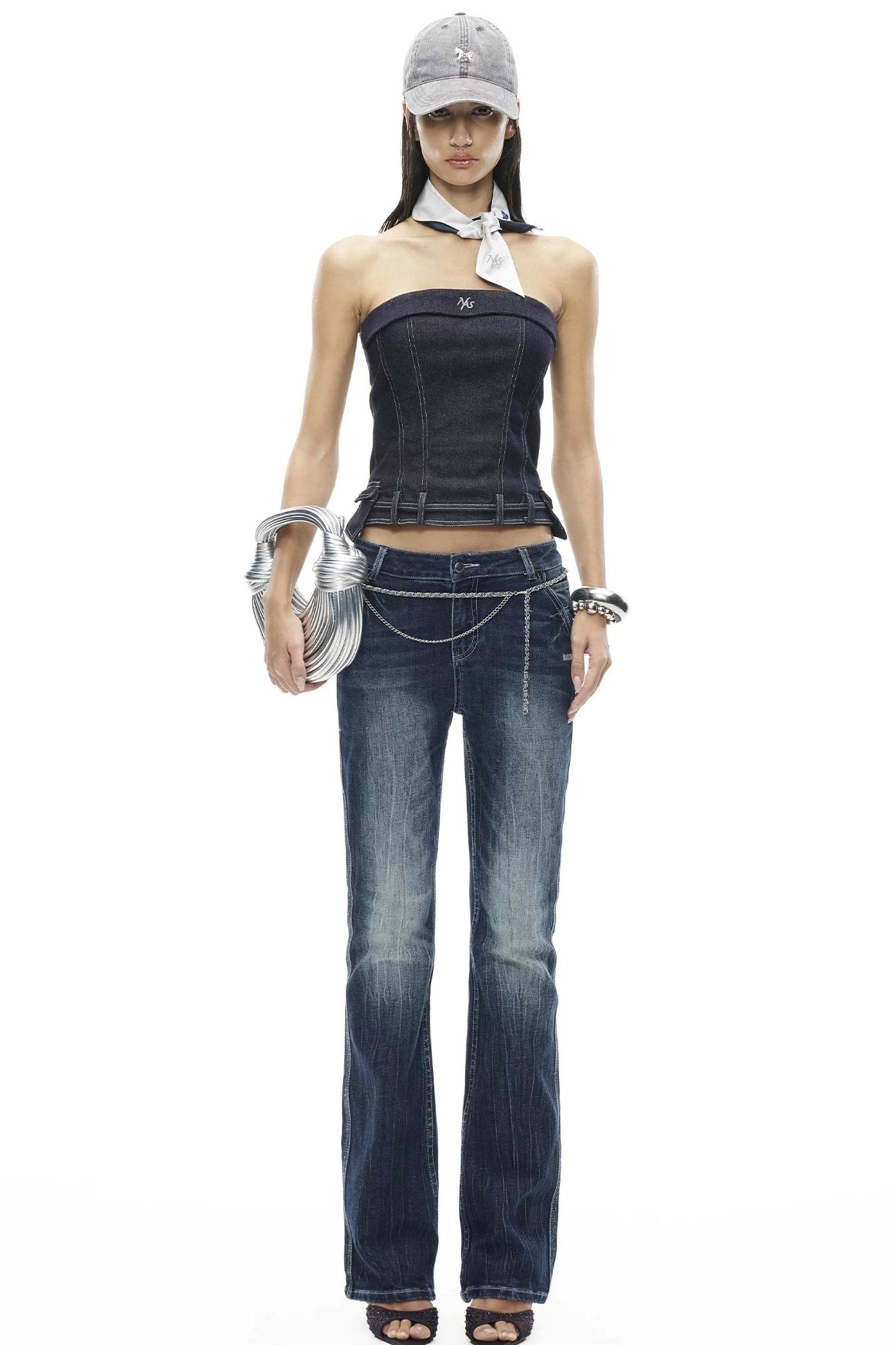 Wanderer Denim Collar Top
