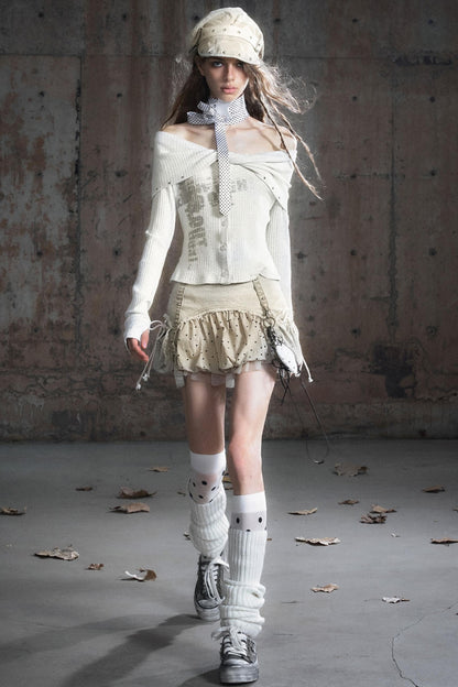 Twisted Diamond Knitted Top