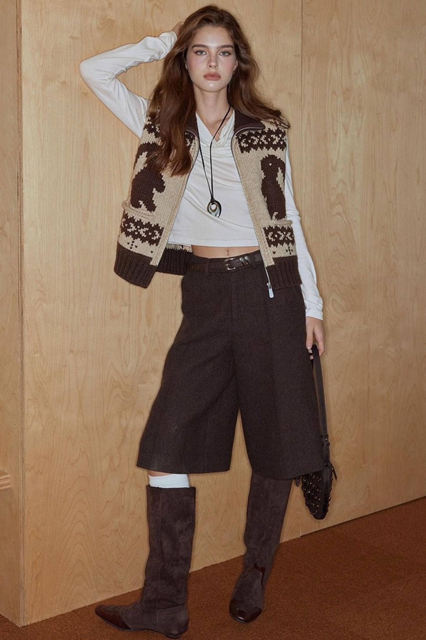 Sea Wool Tweed Pants