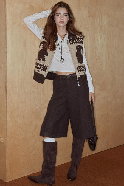 Sea Wool Tweed Pants