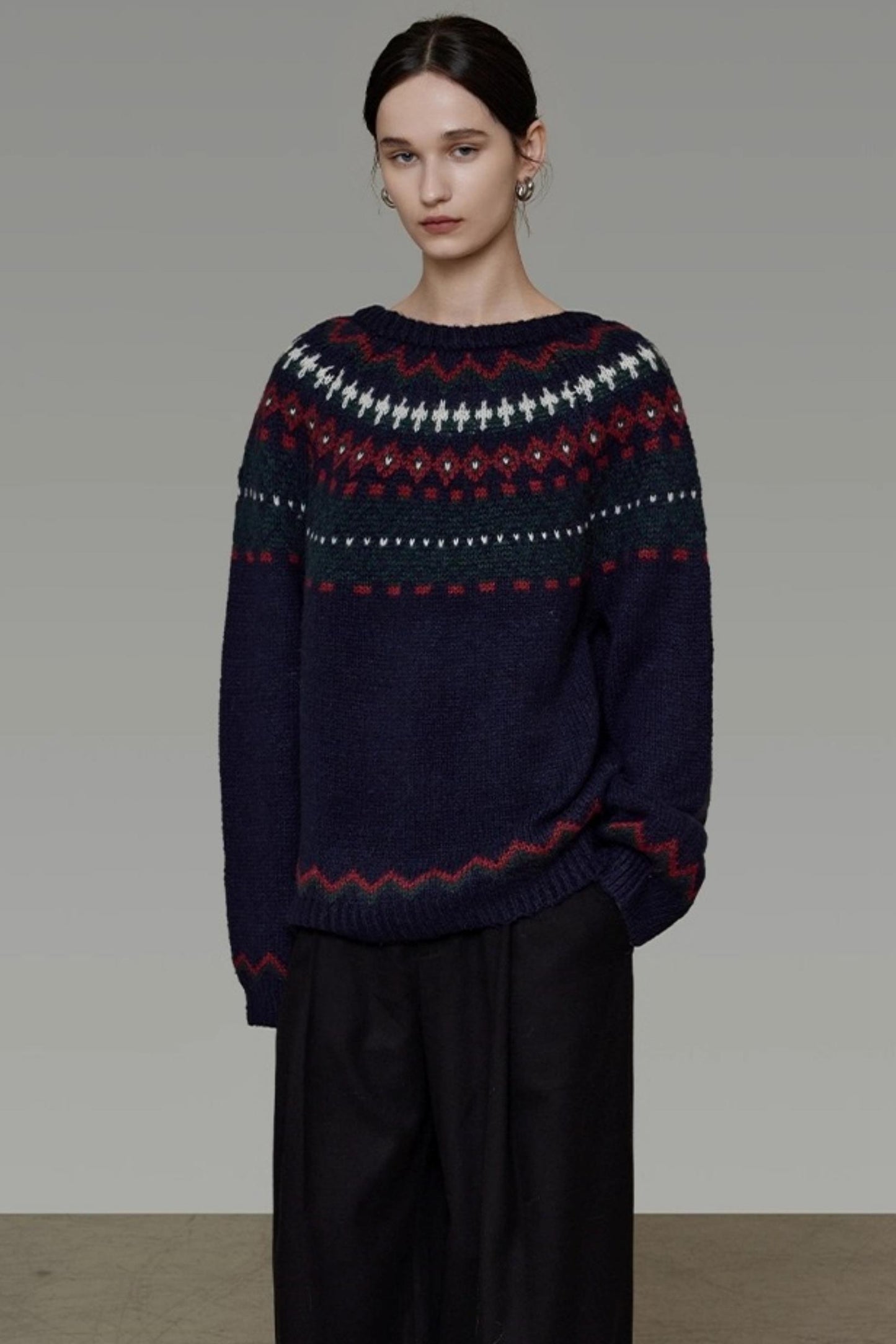 Retro Winter Knit Sweater