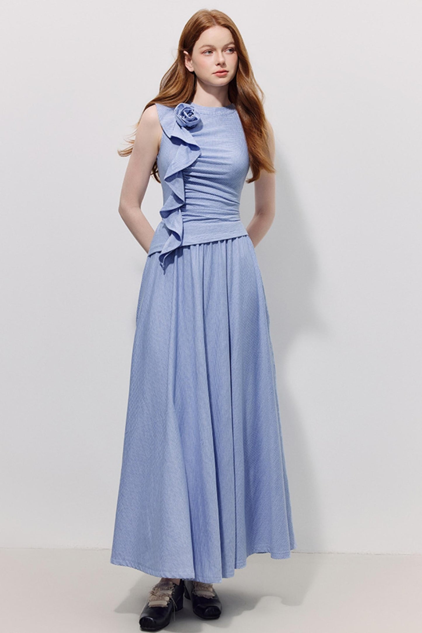 Blue Plaid Summer Dress