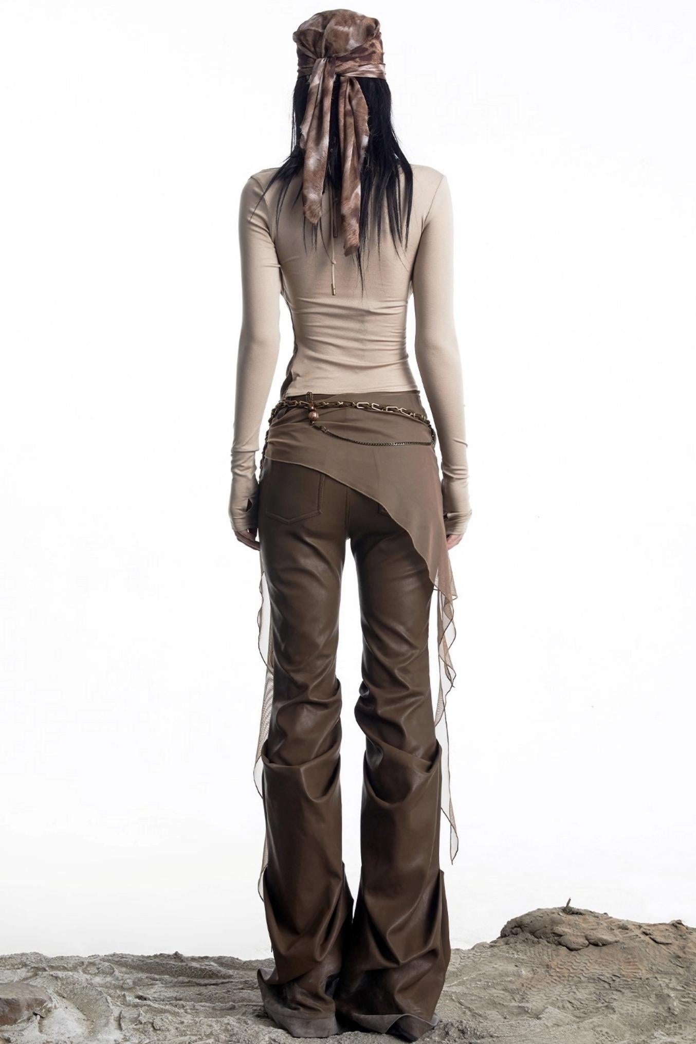 Fake Two Halterneck Swing Top