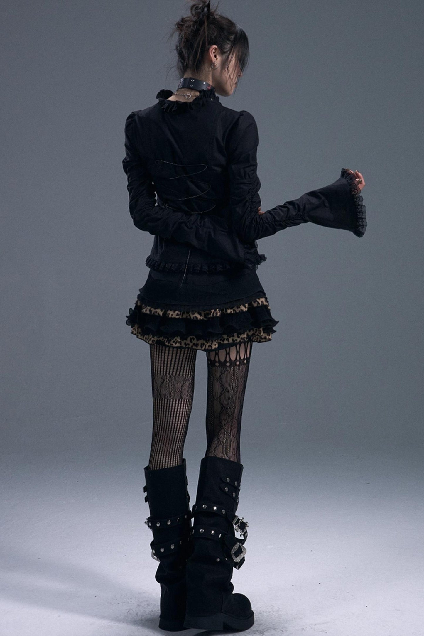 Gothic Vintage Lace Bell Sleeves Top