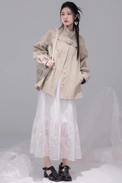 White Mist Gradient Skirt