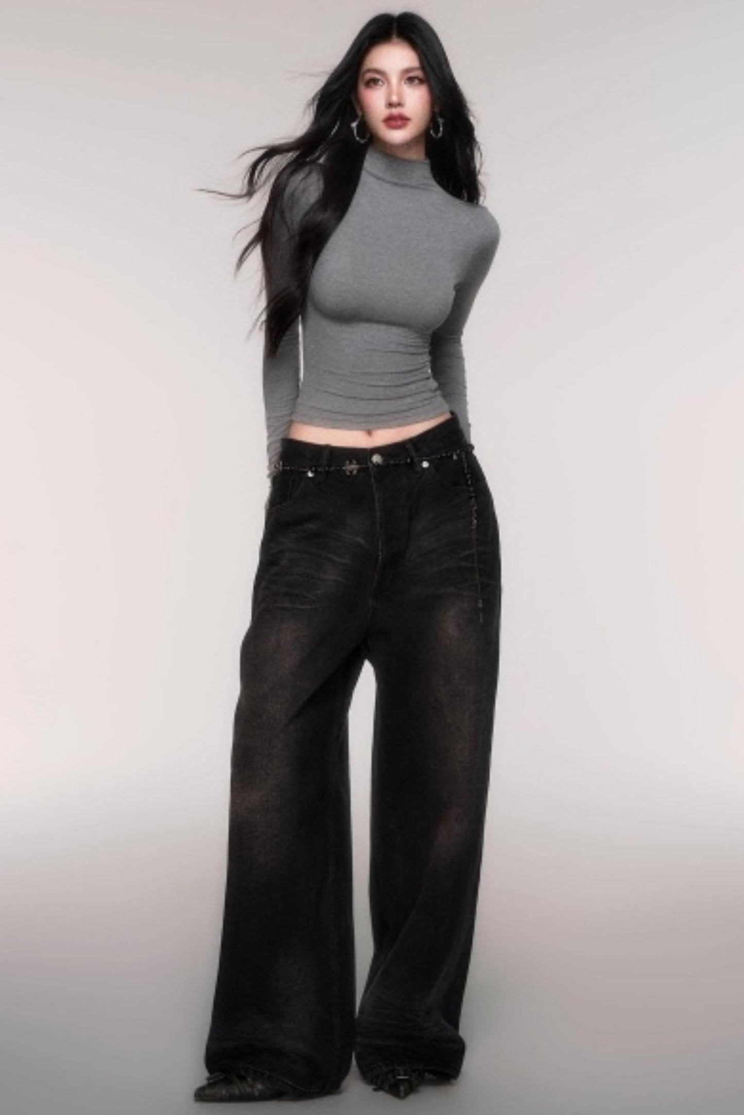 High Stretch Semi-Turtleneck Top