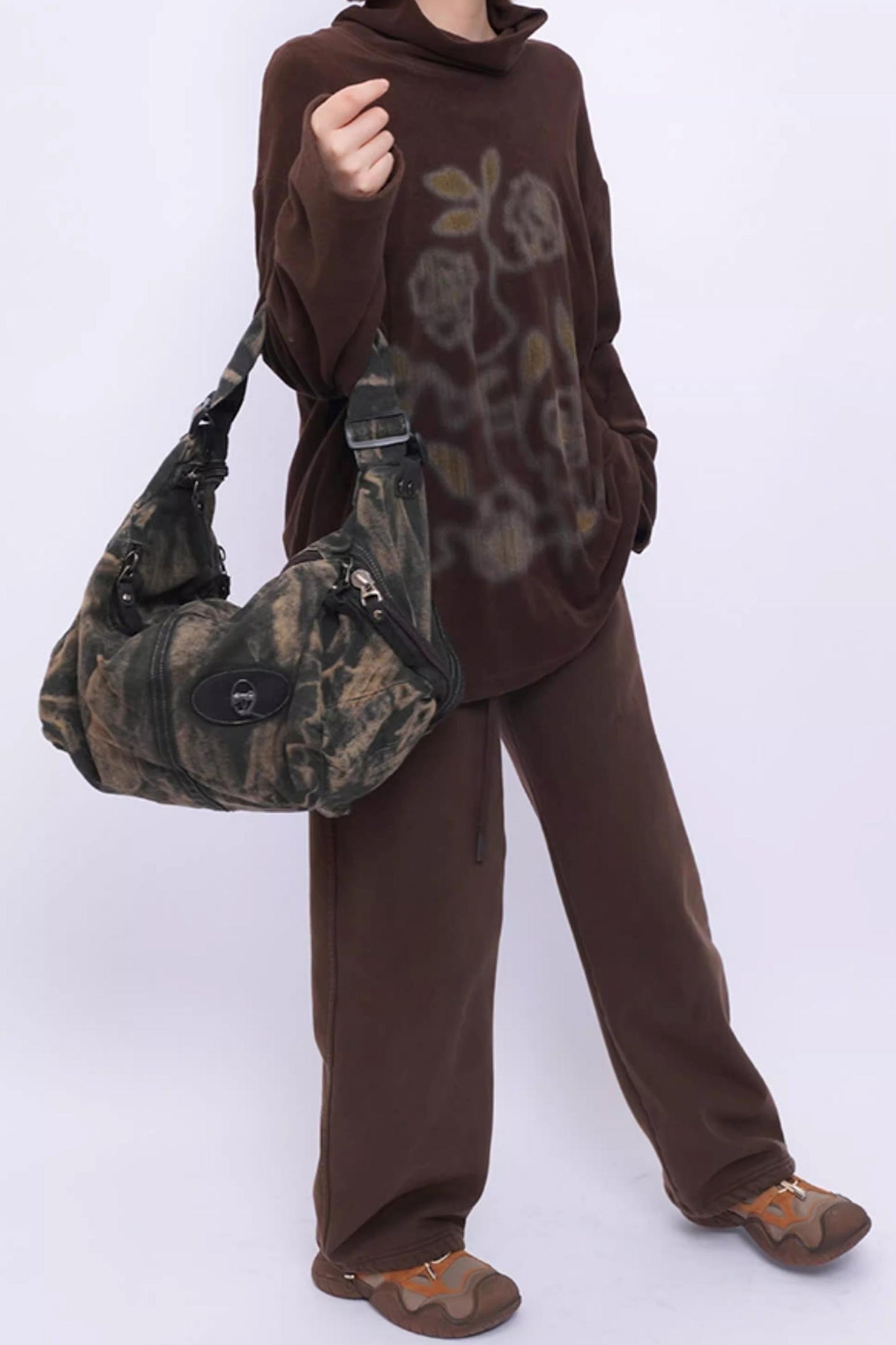 Vintage Denim Patchwork Bag