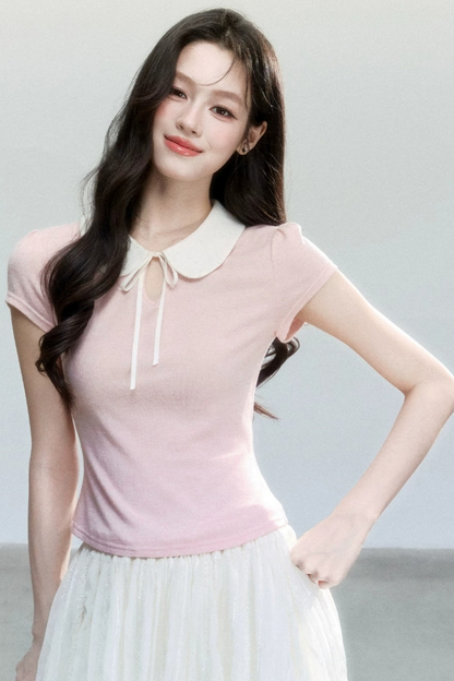 Poetry Doll Collar T-Shirt