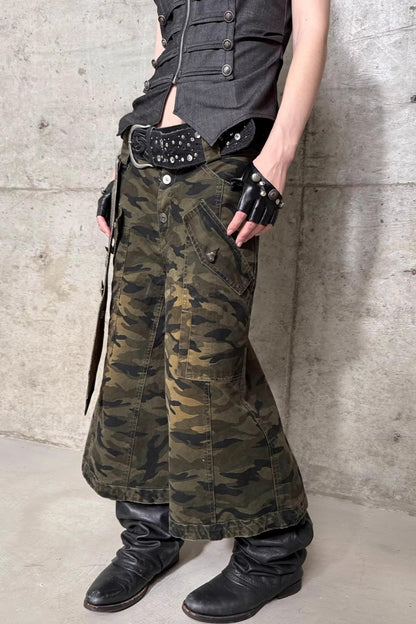 Camouflage Flare Pants