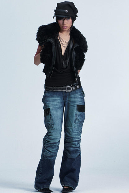 Two-Color Stretch Top