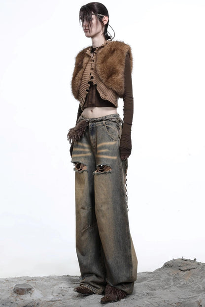 Warm Knitted Wool Vest