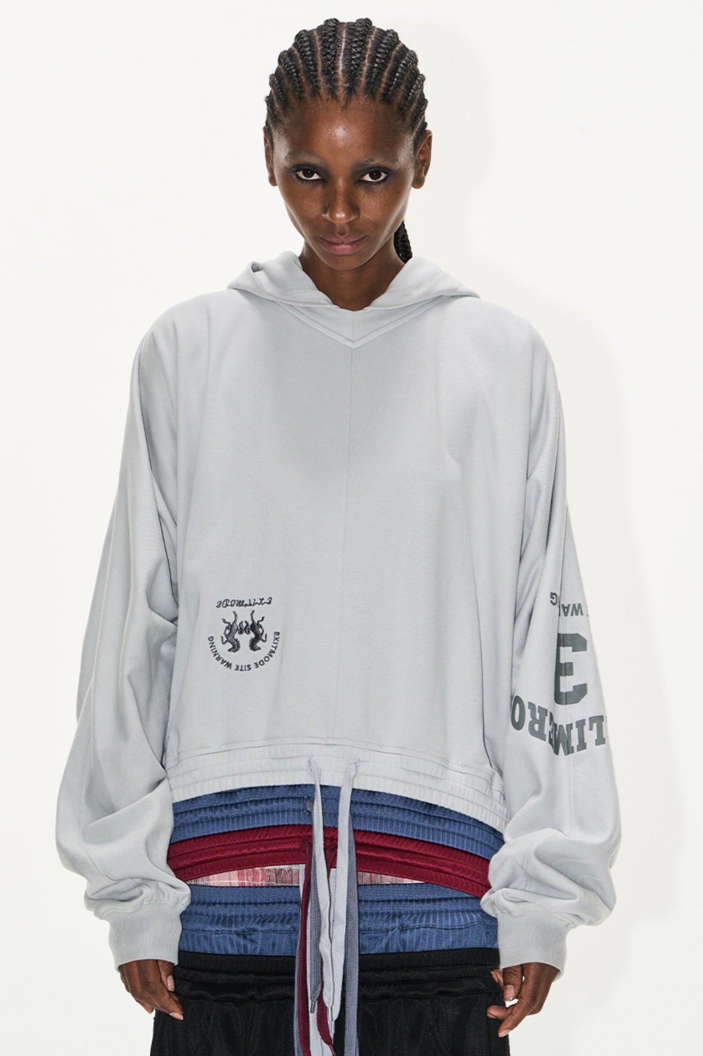 Layered Hooded Sweater Pants