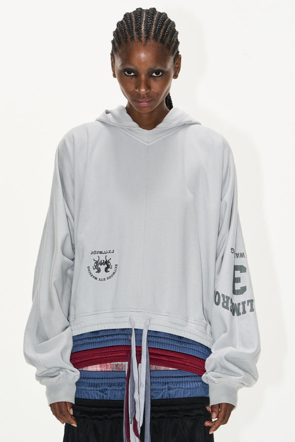 Layered Hooded Sweater Pants