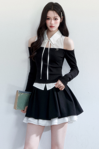 Slim-Fit Off-Shoulder Top Set-Up