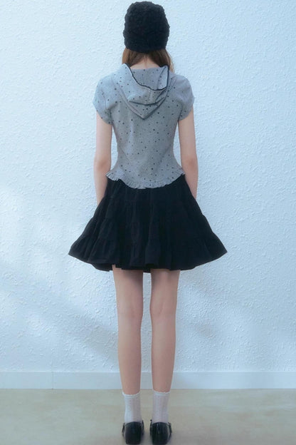 Lace-Trimmed Slim Fit Tee