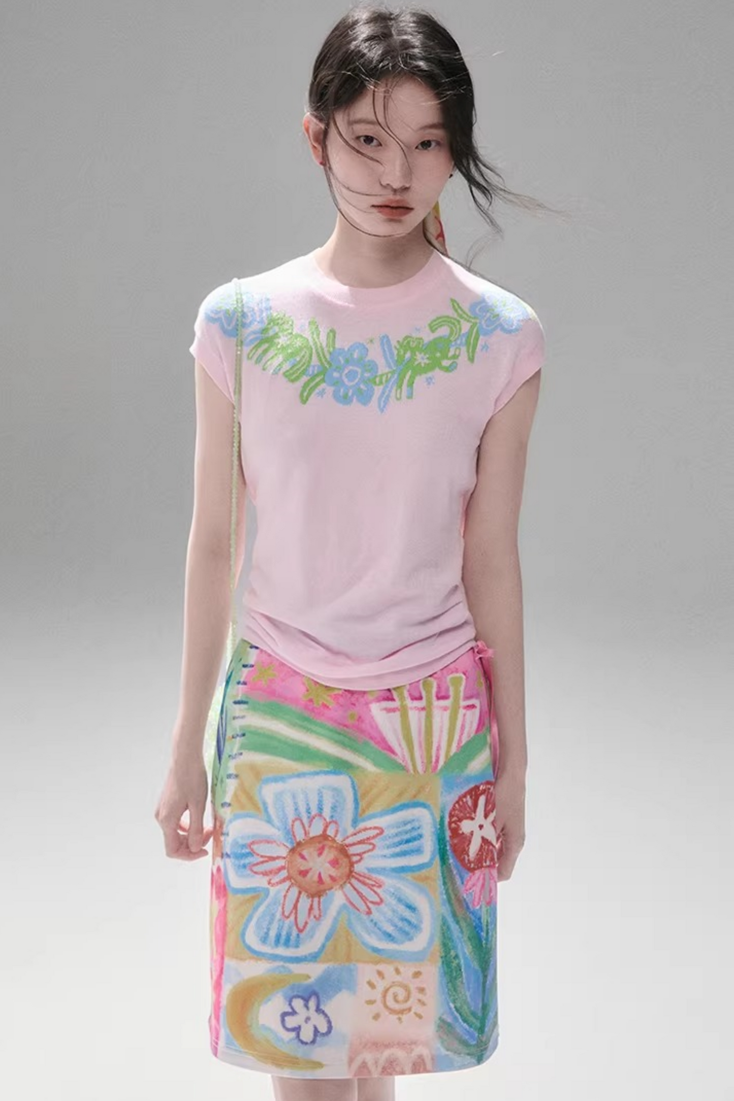 Little Horse Jacquard Cotton Top