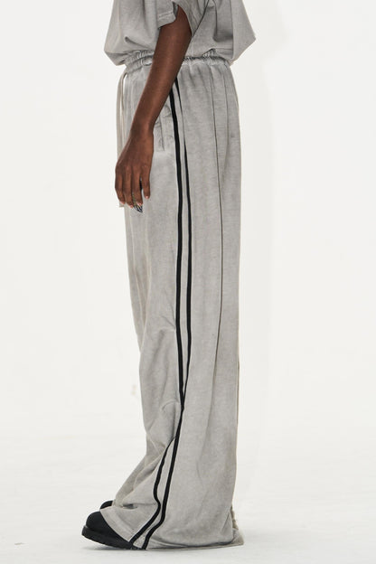 Sport Badge Cotton Pleat Pants