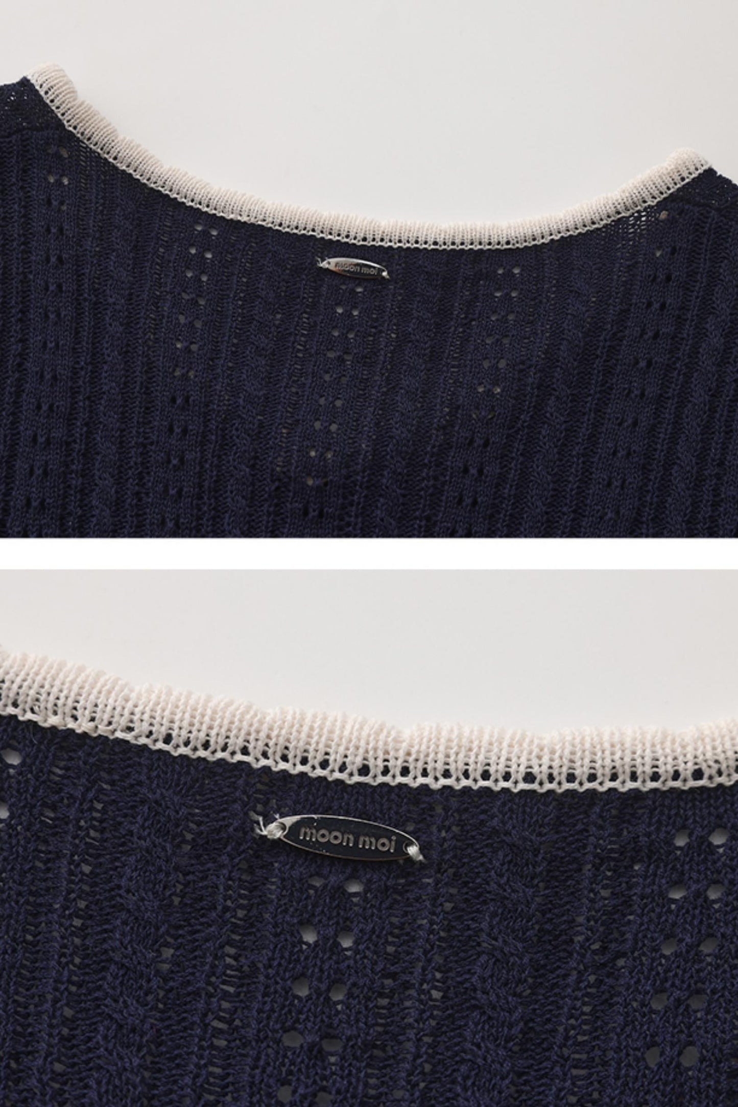 Summer Navy Lace Top