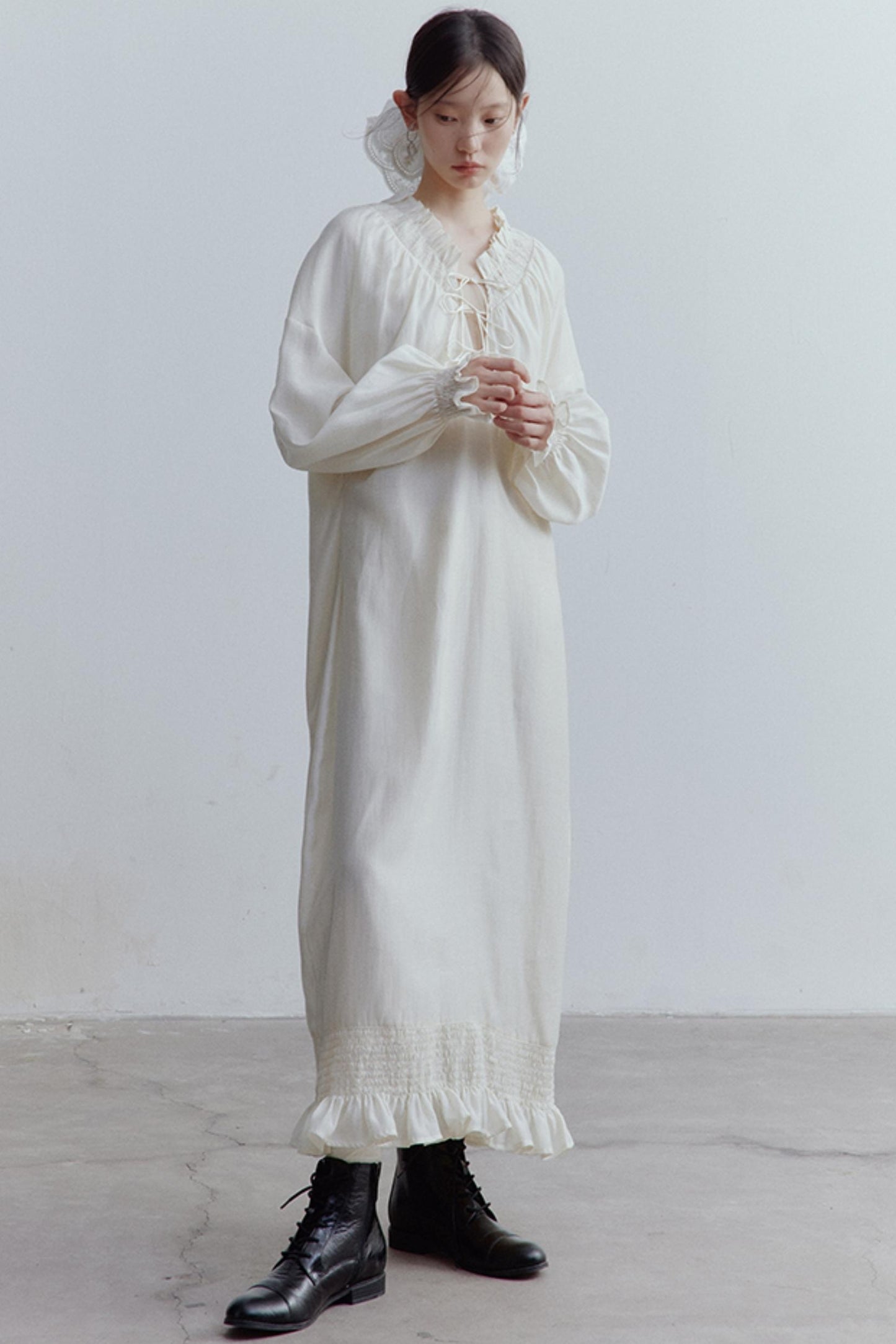 Soft Skin-Friendly Linen Cocoon Dress