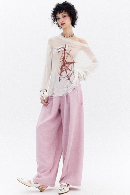 Dual-Tone Strapless Blouse