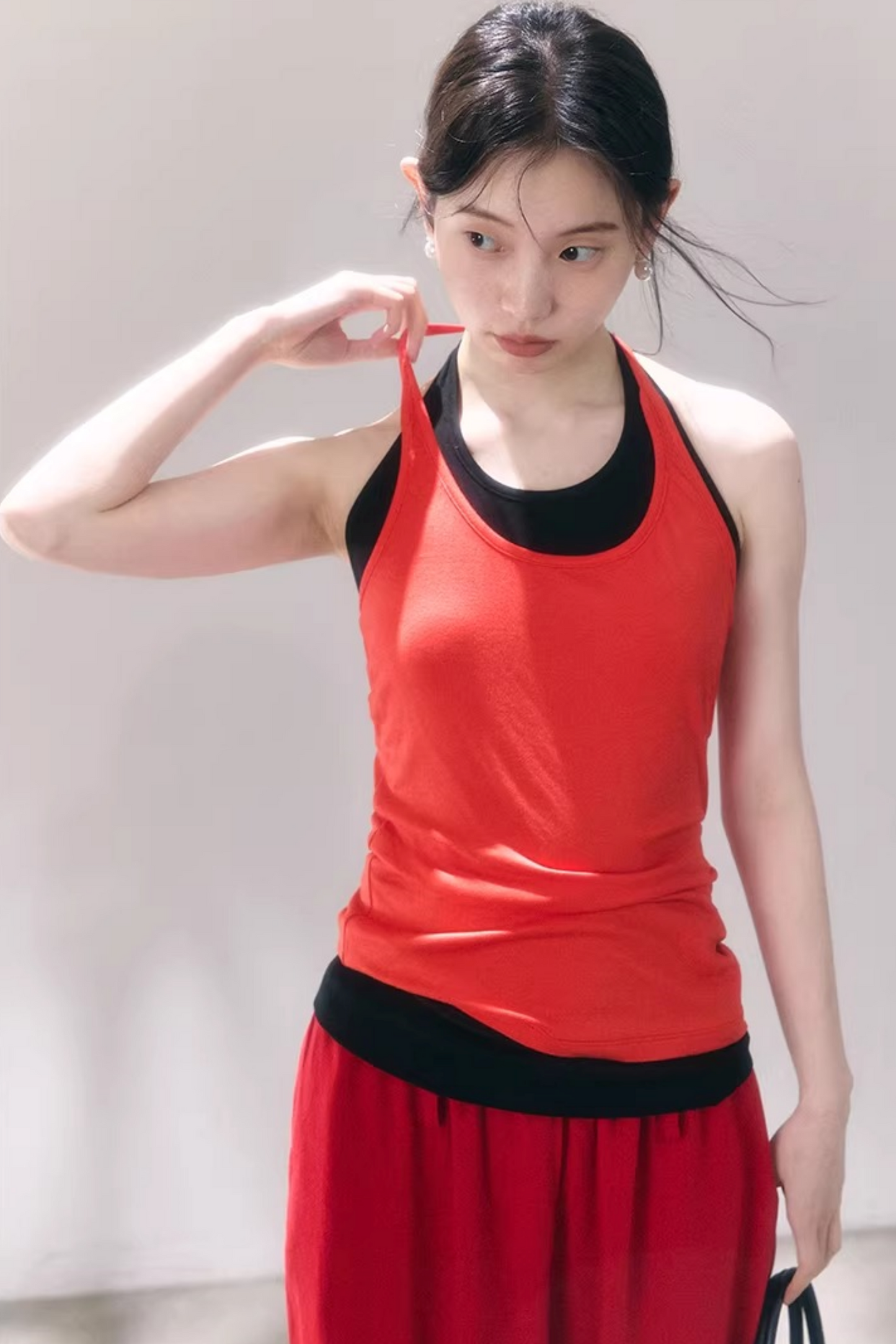 Layered U-Neck Camisole Top