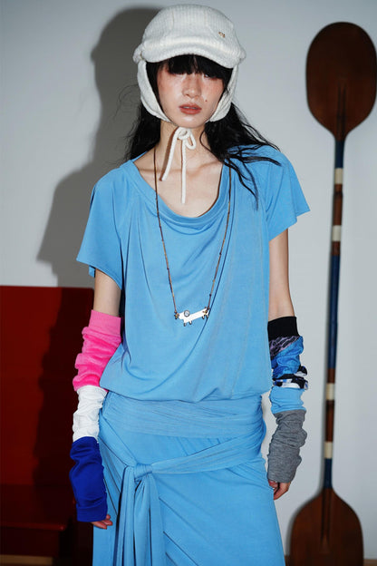 Swing Collar Maxi Dress