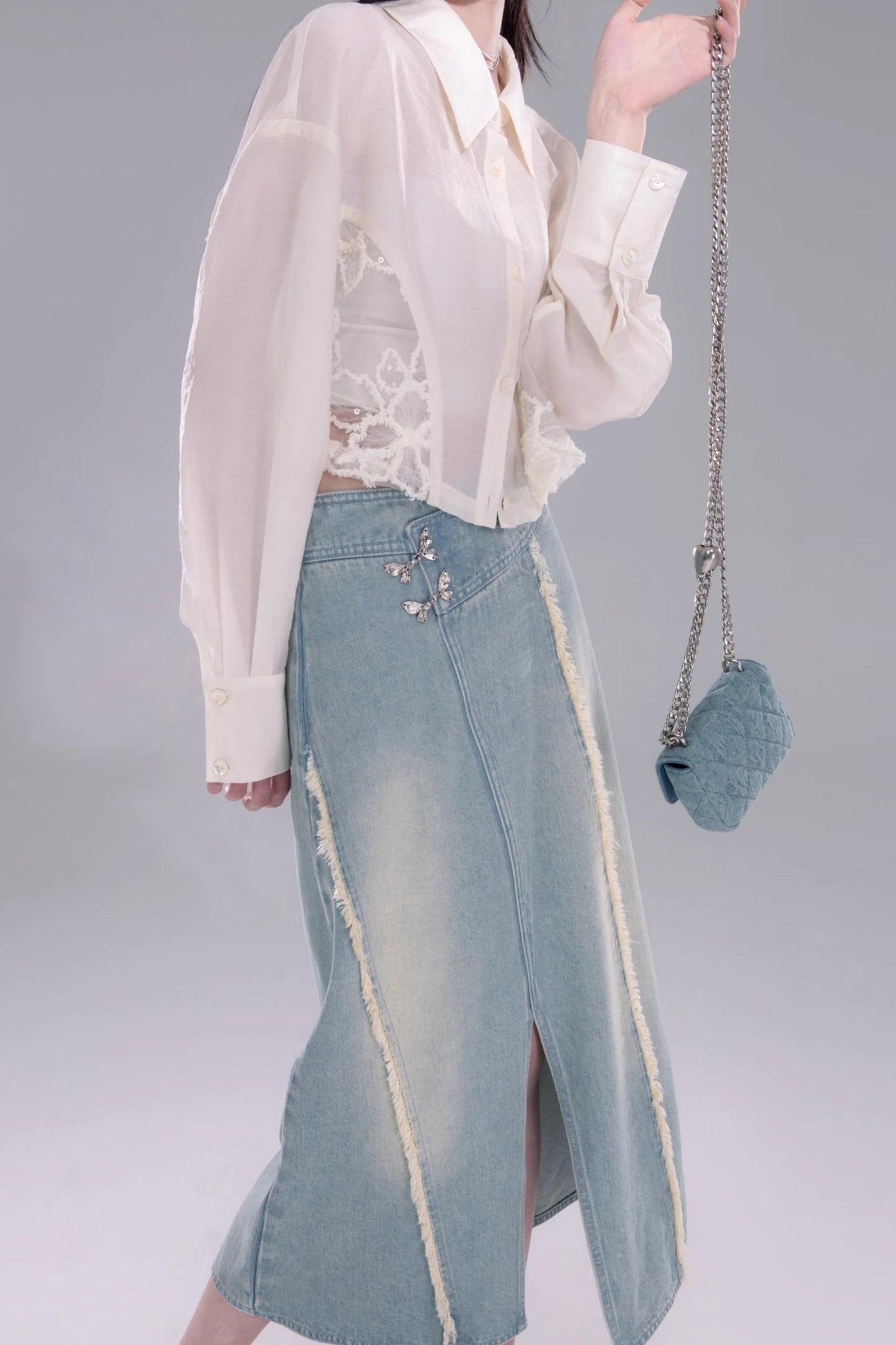 Belle Lace White Shirt