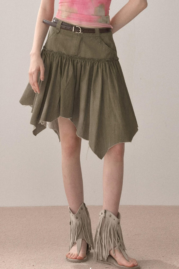 Spicy Irregular Hem Skirt
