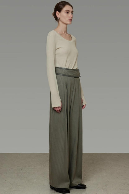 Autumn Slimming Wide-leg Pants