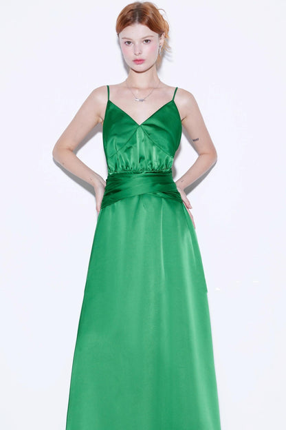 Green Vintage Resort Dress
