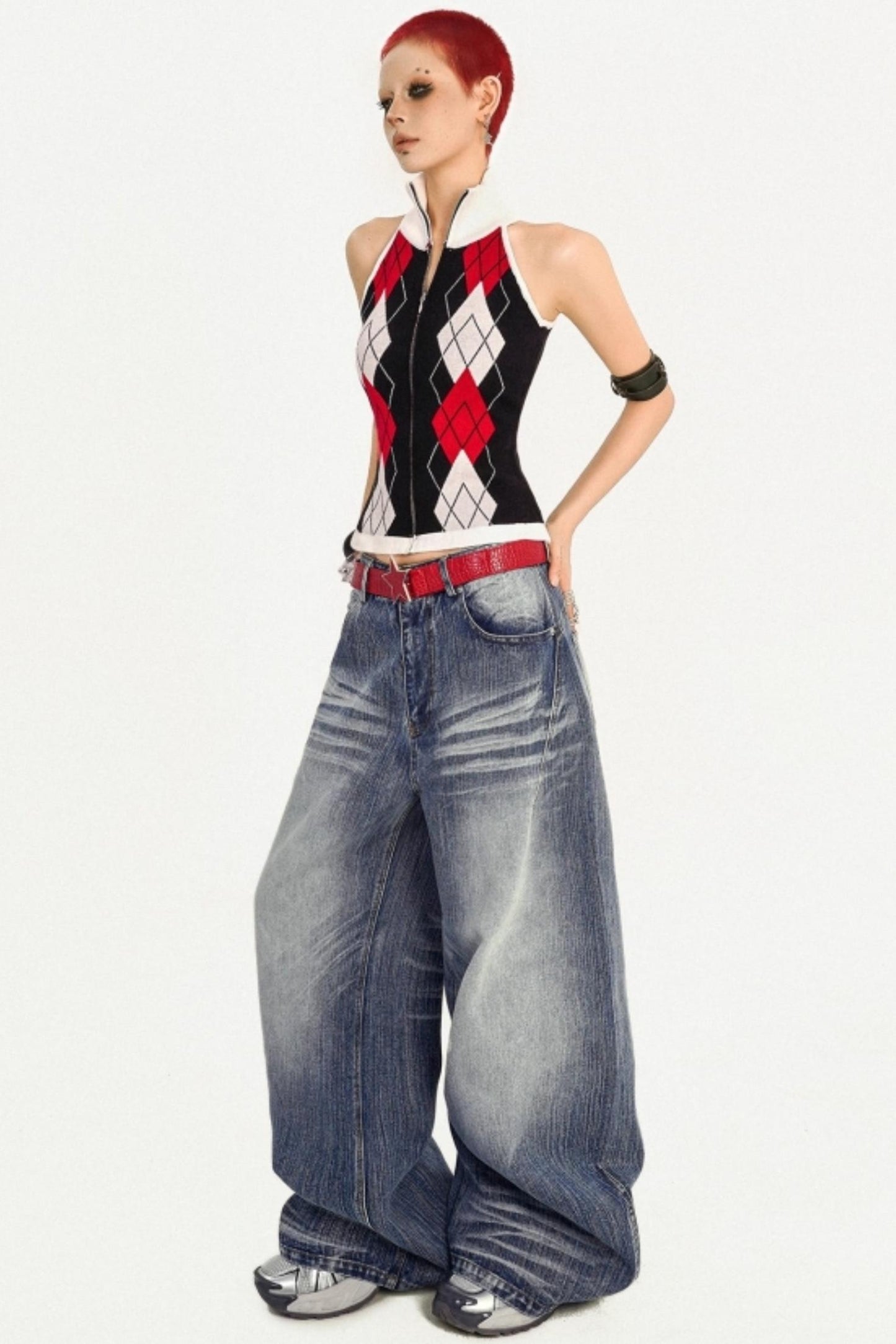 American Vintage Denim Wide-leg Pants