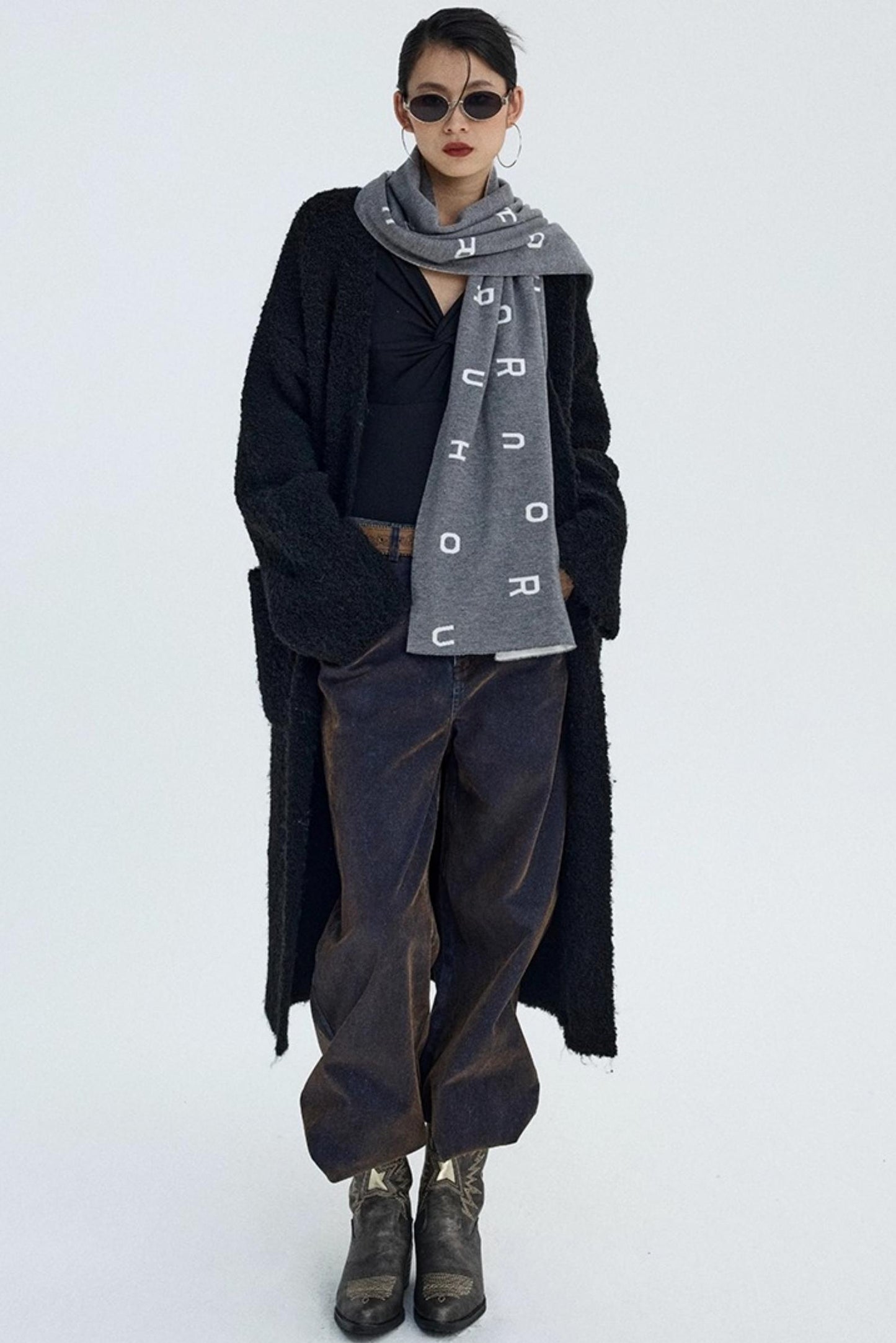 Distressed Velvet Winter Pants