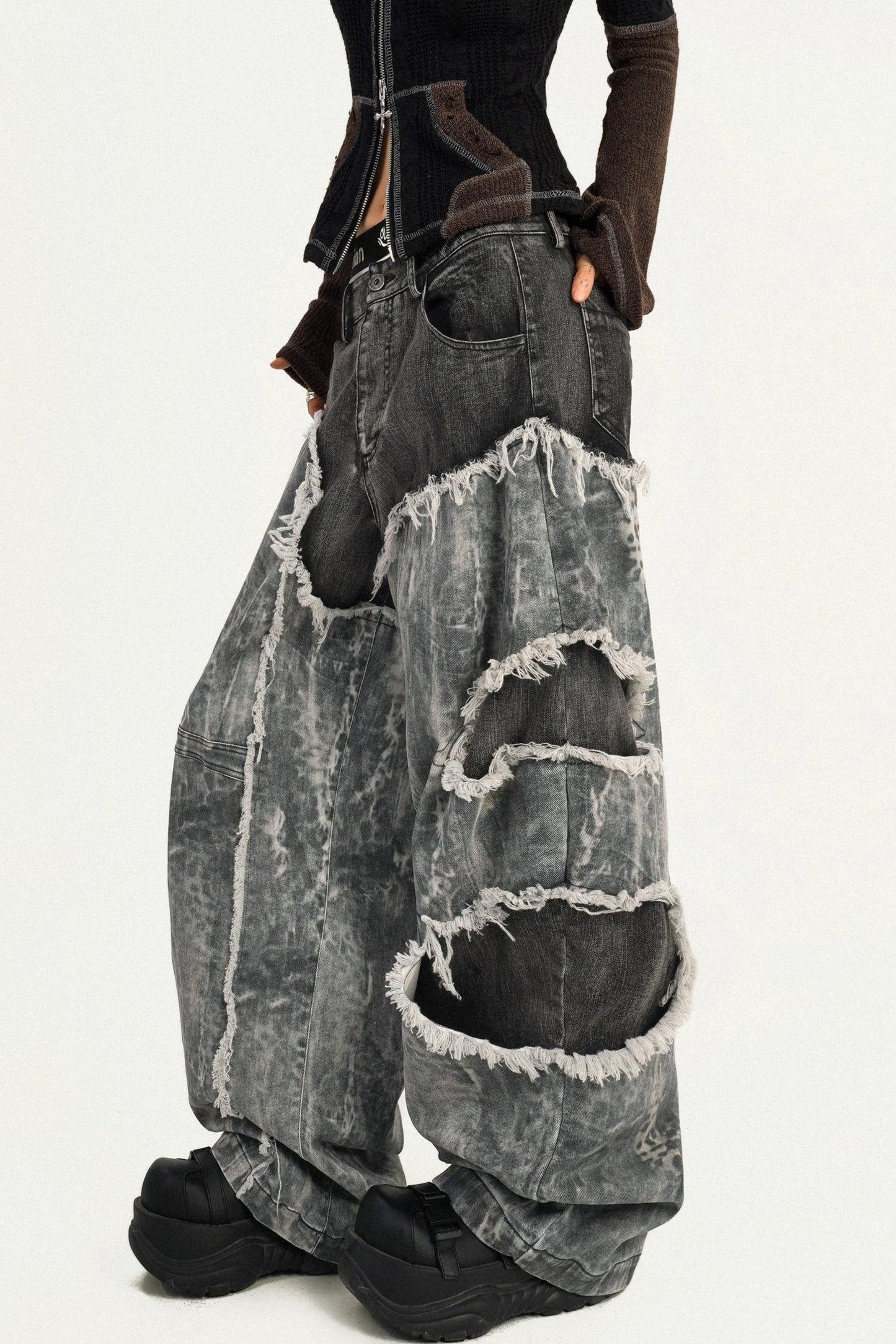 Wasteland Personality Loose Jeans