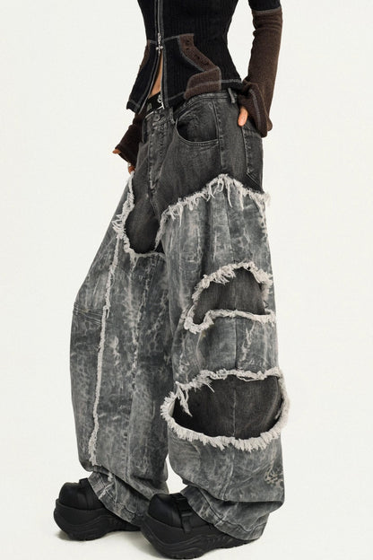 Wasteland Personality Loose Jeans