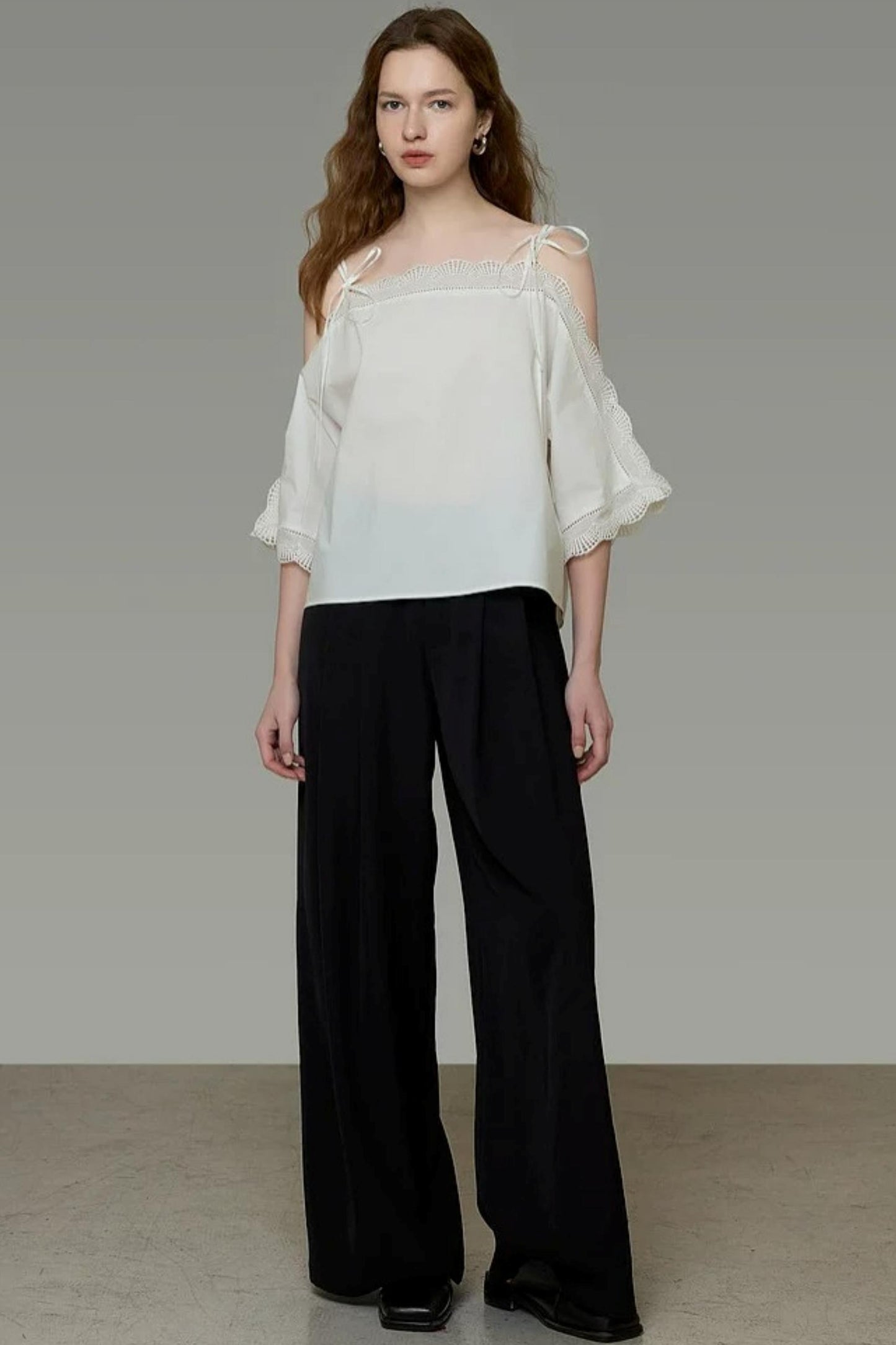 Off-Shoulder Lace Blouse