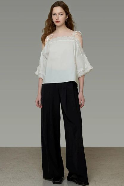 Off-Shoulder Lace Blouse