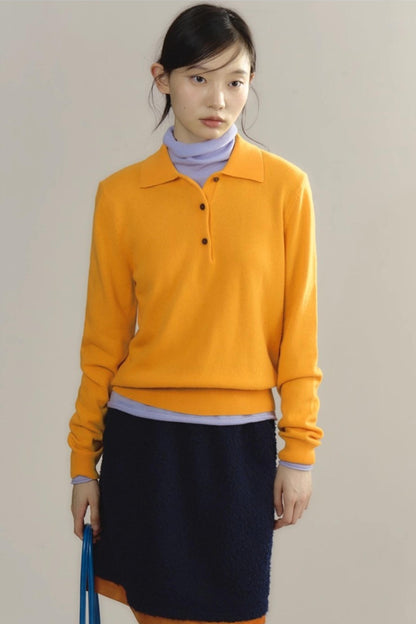 Niche Wool Polo Sweater