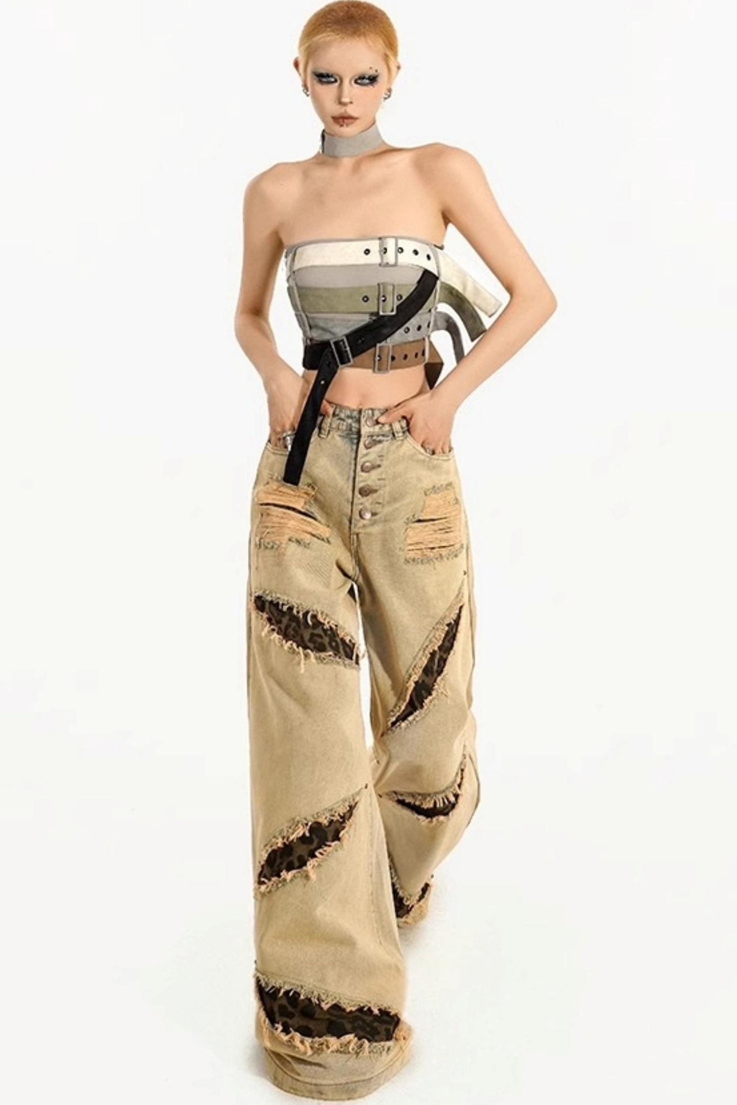 Cool Punk Bustier Top