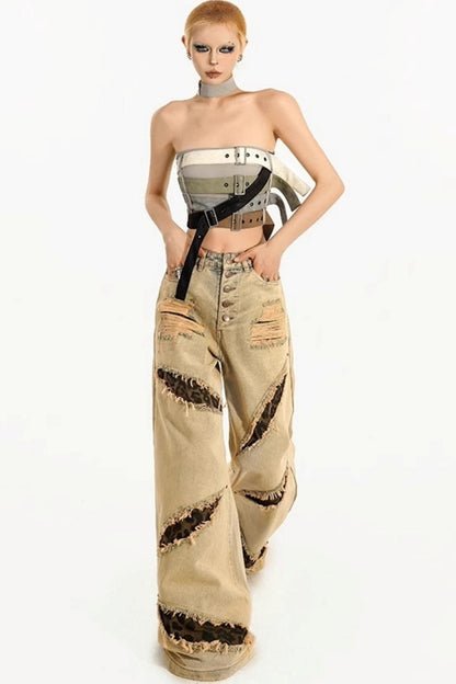 Cool Punk Bustier Top