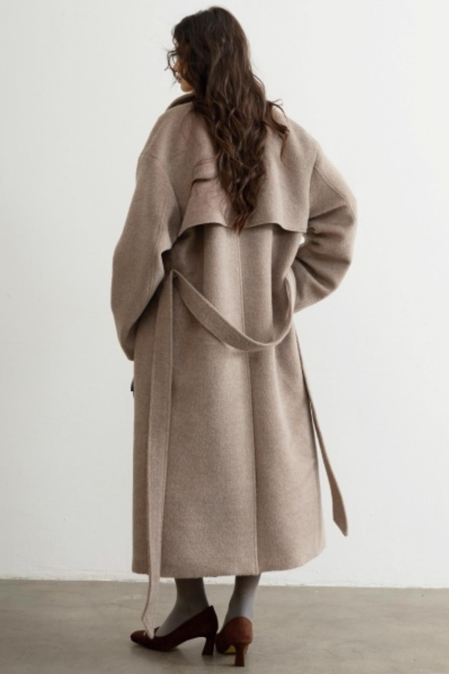 Retro Oatmeal Woolen Coat