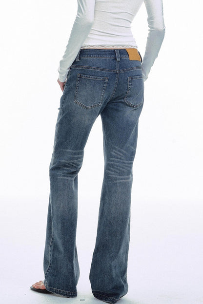 Retro Gradient Flared Jeans