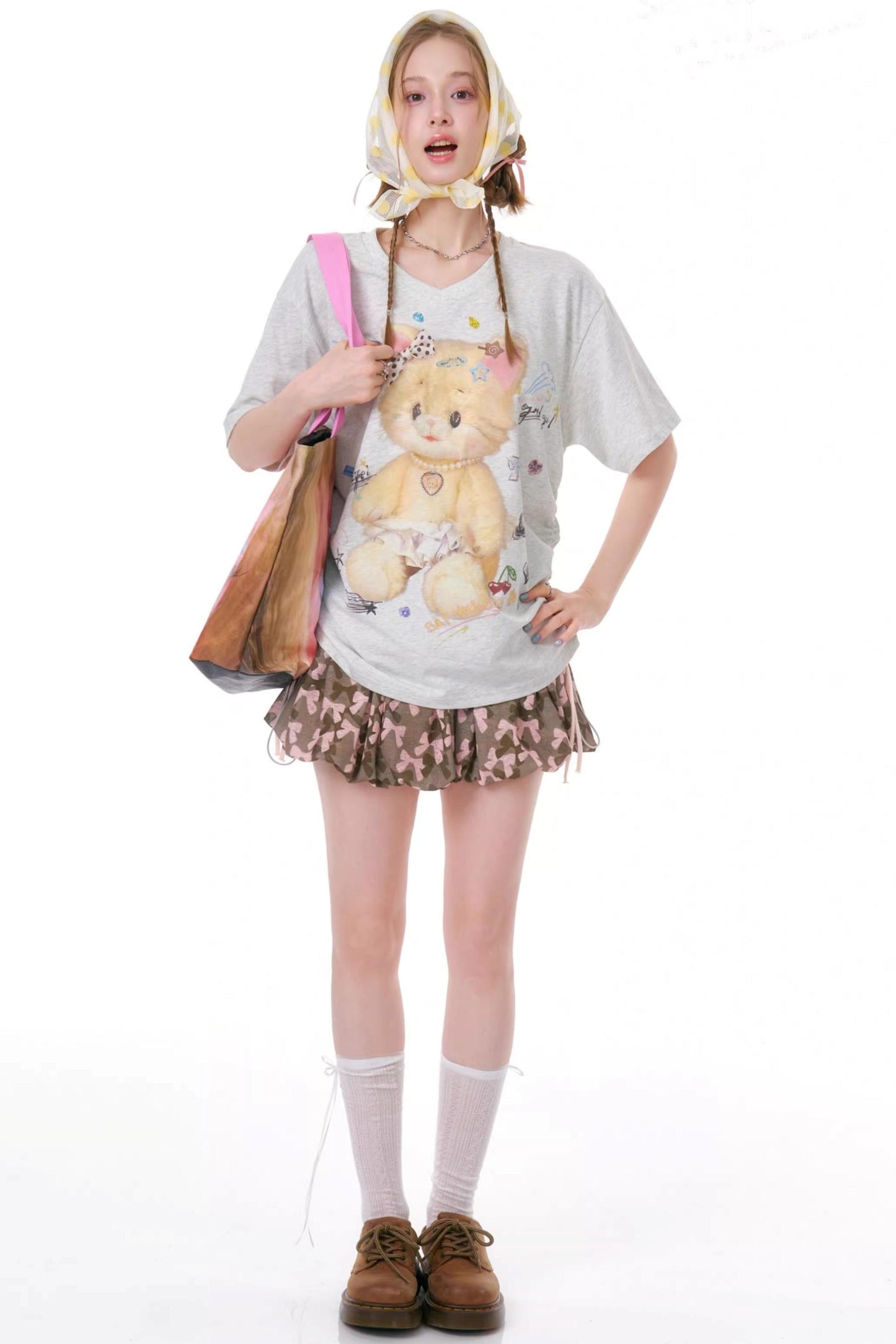 Gummy Bear V-Neck Top