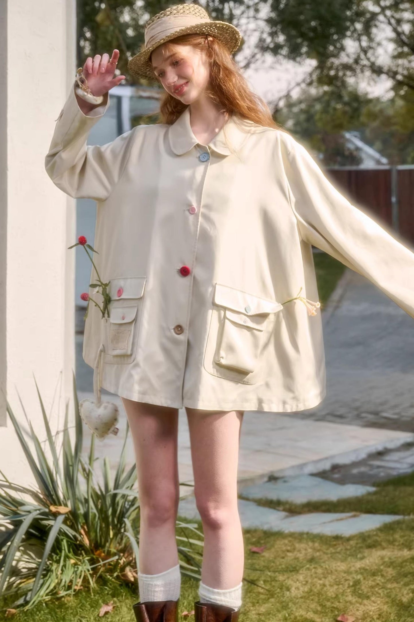 Button Collector Trench Coat