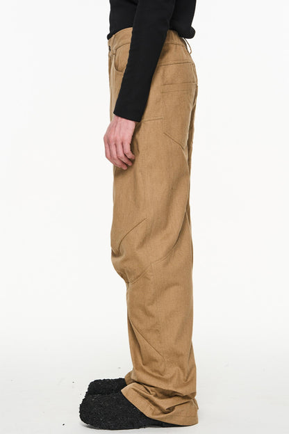 Cotton Loose Cargo Trousers