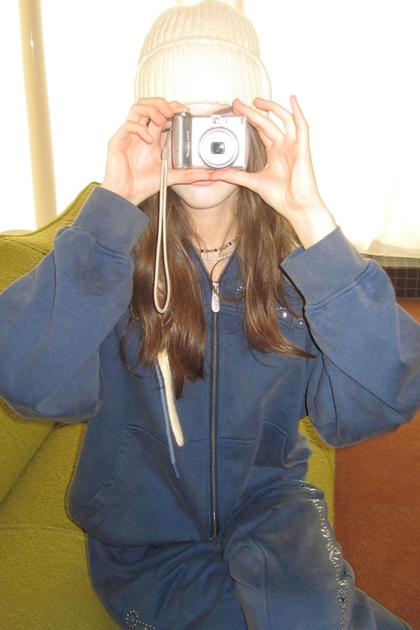 Diamond Hooded Sweatshirt With Pants Set-Up