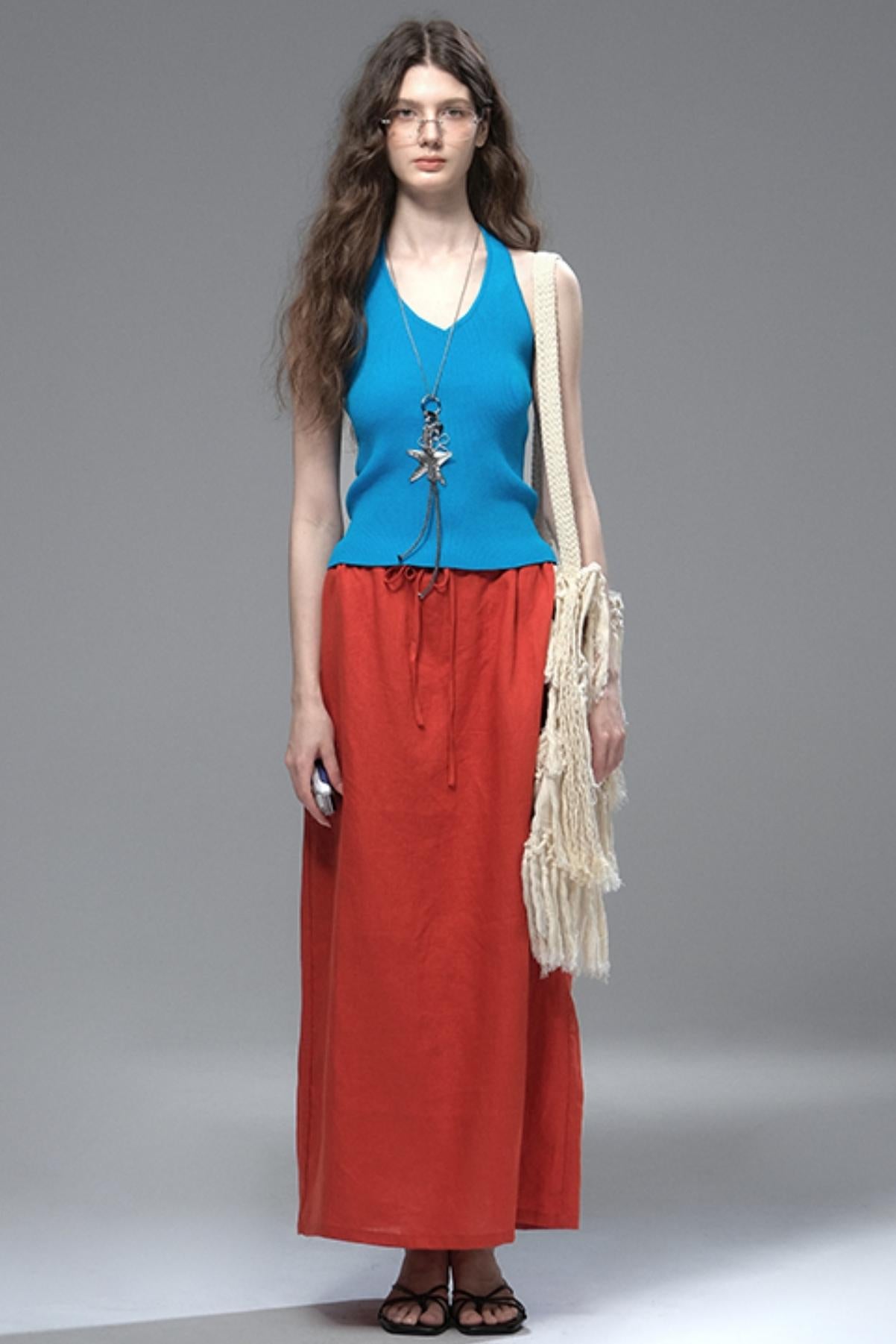 High Saturation Linen Skirt