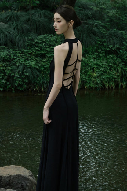 Pink Hollow A-line Dress