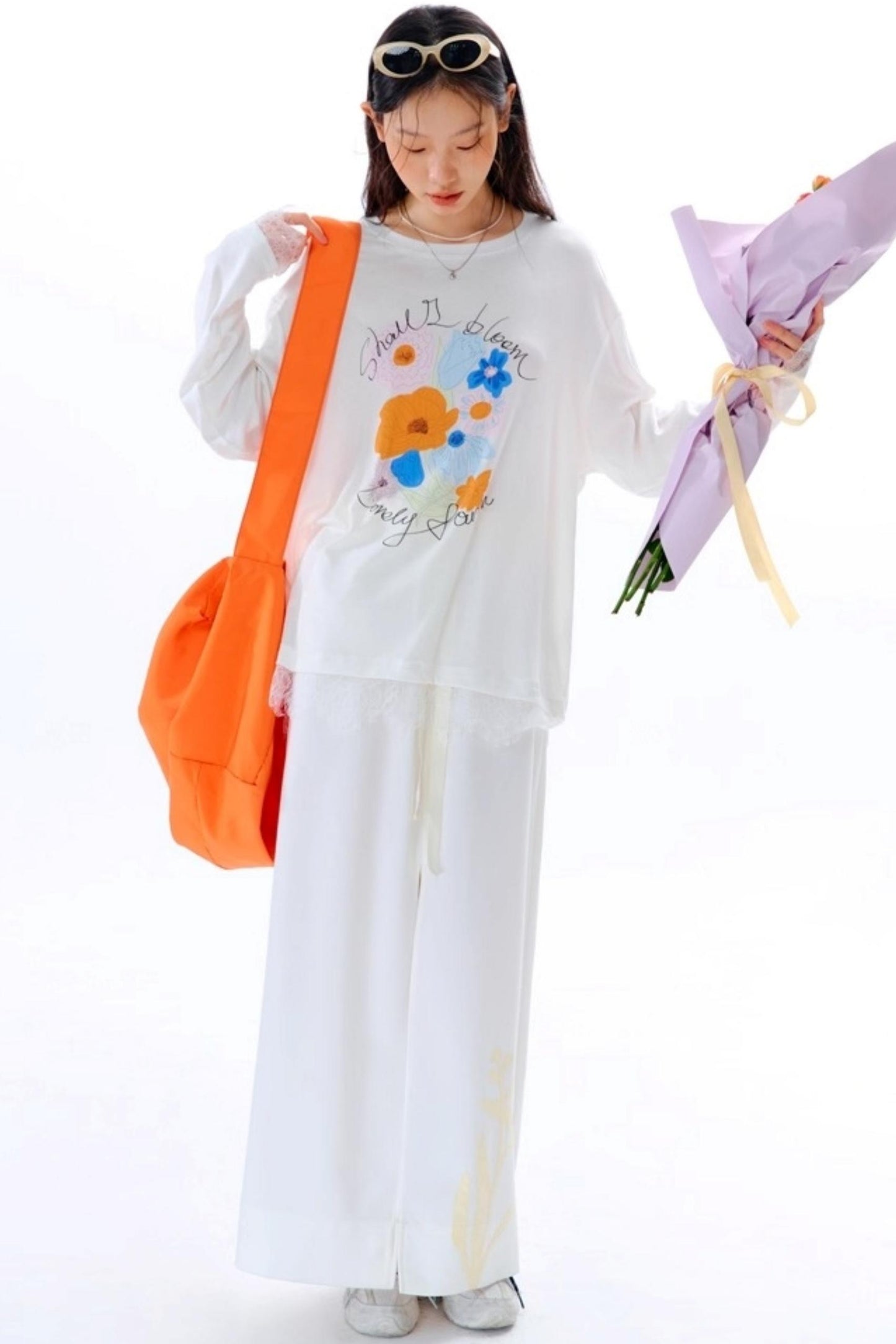 Magnolia Hand-Cranked Appliqué Skirt