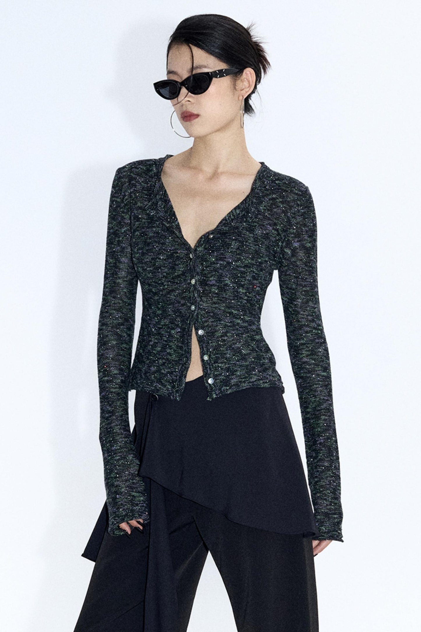 Glitter Sequins Knitted Top