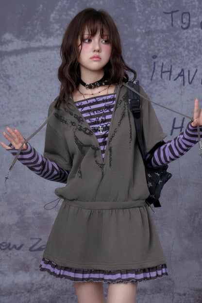 Fighting Spirit Hooded Dress